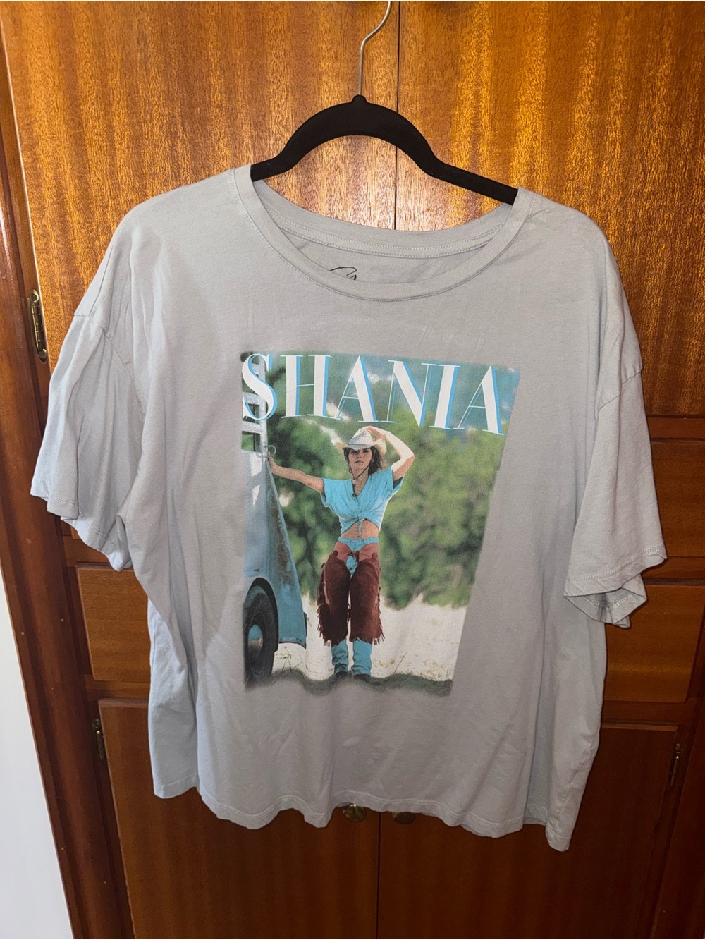 Shania Graphic Tee in Light Gray